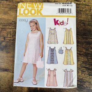 Simplicity Girls Dress Vintage Uncut Pattern Sz 3-8 #6262